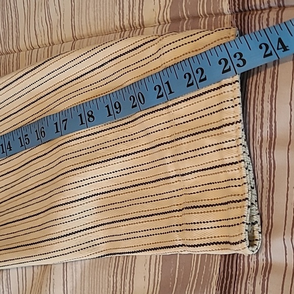 Rebecca Taylor Striped Utilitarian Field Jacket Cotton Twill Sz M As Seen On TV - Picture 12 of 13